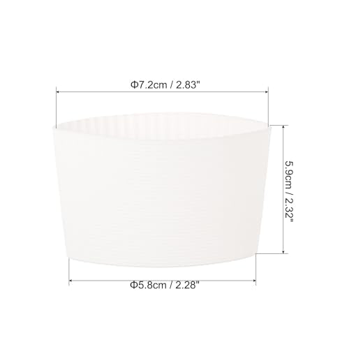 3Pcs Coffee Cup Sleeve Silicone Non (4 Count)