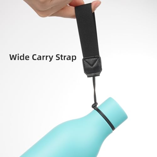 25 oz Insulated Stainless Steel Metal Water Bottle with Strap