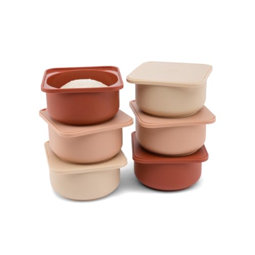 Pizza Dough Proofing Silicone Containers with Lids (6 Count)