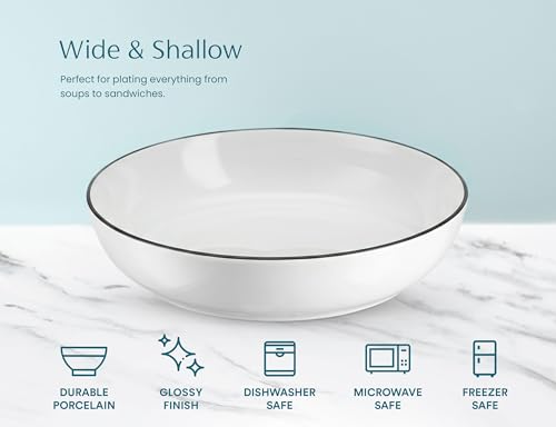 Pasta Bowl For Soups and Salads (4 Count)