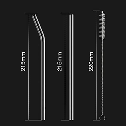 4 Pack Reusable Glass Straw (4 Count)