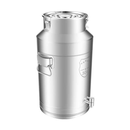 304 Stainless Steel Milk Bucket with Faucet
