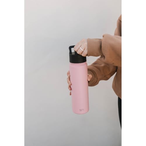 Insulated Water Bottle with Straw