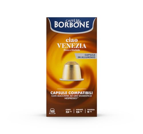 Ciao Venezia Aluminum Capsules Compatible with Nespresso Original Machines (50 Count)