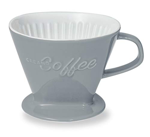 XXL Porcelain Coffee Dripper Stone Grey