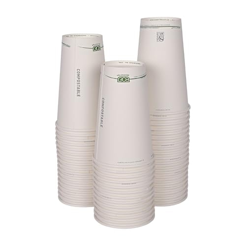 GreenStripe Disposable Paper Hot Cups (50 Count)