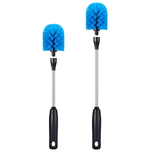 Stainless Steel Bottle Brush with Replaceable Head (2 Count)