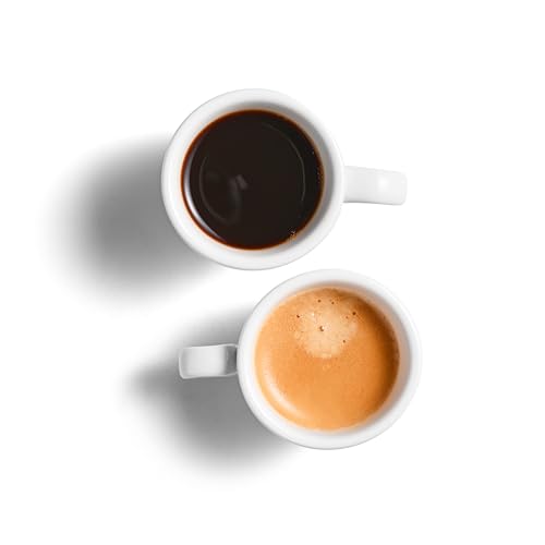 2.5 oz 75 ml Pure White Ceramic Espresso Cups (2 Count)