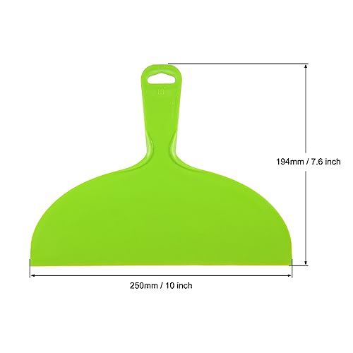 Putty Scraper 10" Plastic Flexible Putty Knives Disposable Spreader for Taping Drywall Wall Painting Green 2pcs (2 Count)