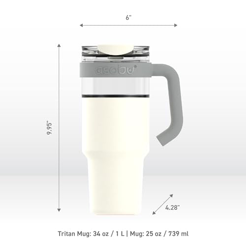 Extra Large Travel Explorer Tumbler for Hot and Cold with Stainless Steel Removable Coffee Mug Sleeve