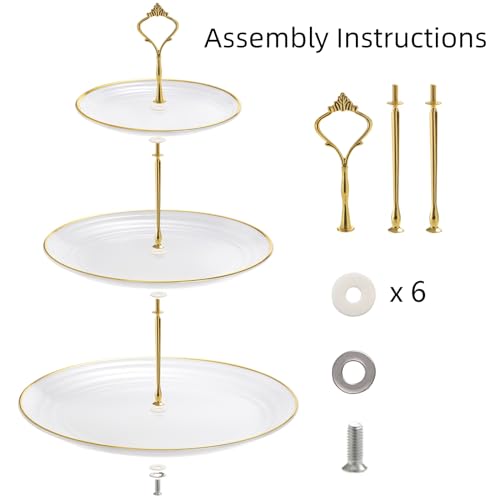3 Pack Tiered Cupcake Stand (3 Count)