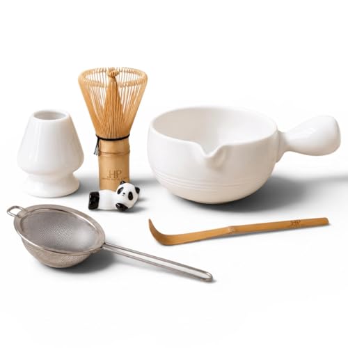 HAPPY PATH & CO Patented Matcha Bowl Set with Handle & Spout