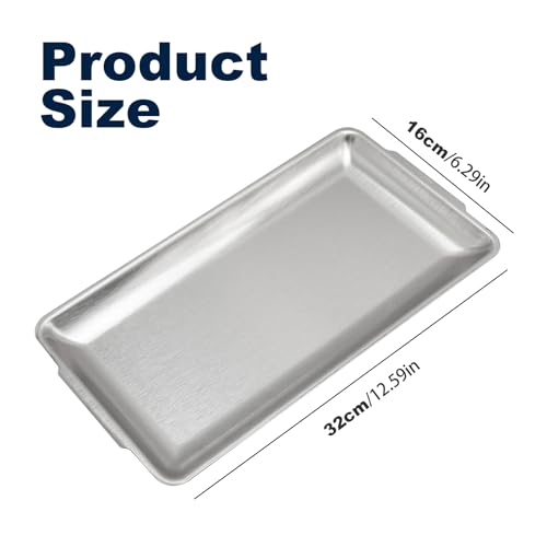 3Pcs 304 Stainless Steel Food Serving Tray