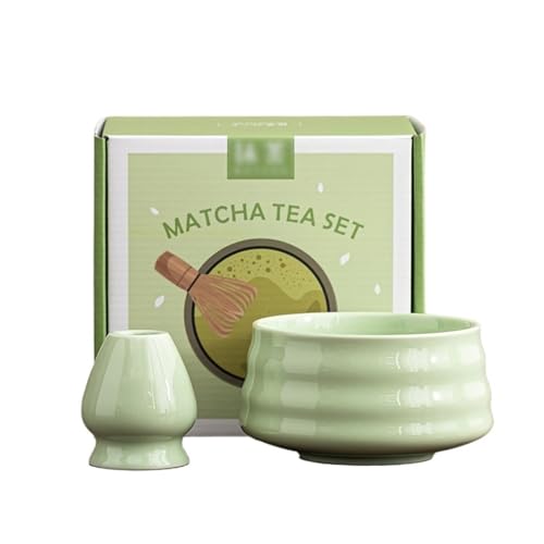 Ceramic Matcha Kit for Breakfast Afternoon Tea Contains Bowl Tea Brush Stand