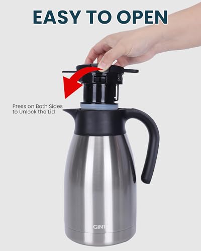 51Oz Stainless Steel Thermal Coffee Carafe with Lid