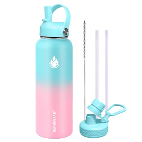 Water Bottle 32oz Double Wall Vacuum Insulated Leak Proof Stainless Steel Sports Water Bottle