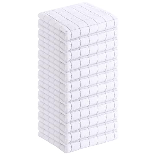 100% Cotton Terry Kitchen Dish Cloths (12 Count)