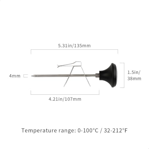 Instant Read Coffee Thermometer with 1.5