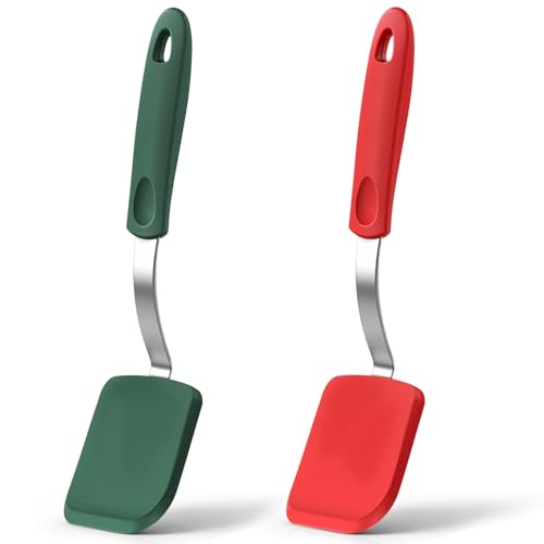 2 Pcs Mini Silicone Cookie Brownie Spatula (2 Count)