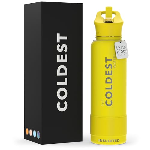 Coldest Insulated Water Bottle with Straw Lid