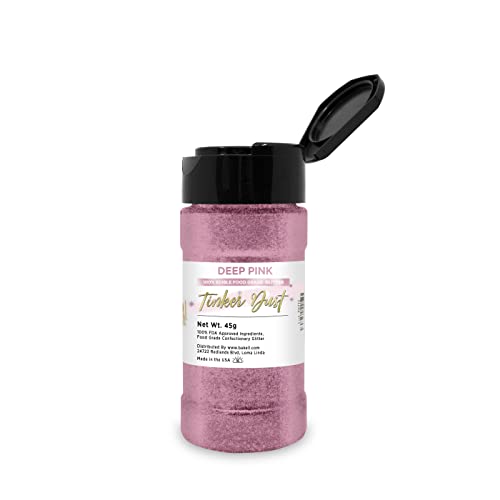 Deep Pink Edible Glitter