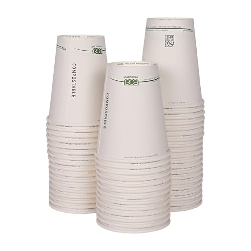 GreenStripe Disposable Paper Hot Cups (1000 Count)