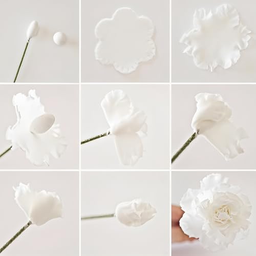 Flower Cookie Cutters Stainless Steel. (5 Count)