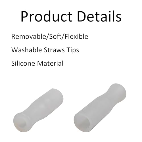 8Pcs Silicone Straw Tips
