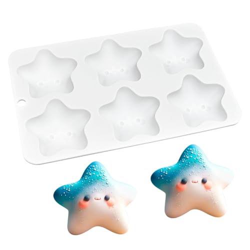Cute Star Cartoon Shaped Dessert Mousse Molds 3d Silicone Cake Mold Muffin Pan Baking Tools For Cakes Decorating Supplies