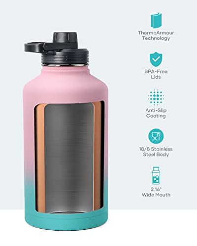 Half Gallon Water Jug Insulated Stainless Steel