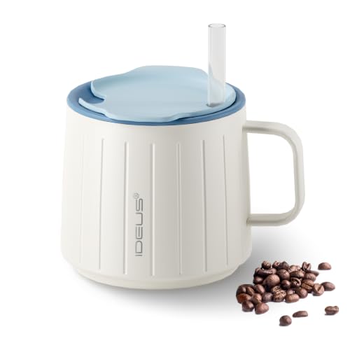 16 oz Insulated Coffee Mug with Handle and Lid