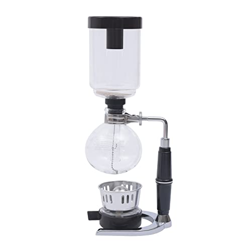 Siphon Syphon Coffee Maker Tabletop Glass Siphon Pot Syphon Coffee Maker Siphon Vacuum Coffee Maker Black