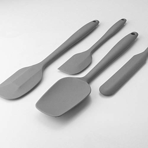 4 Piece Silicone Spatula Set with Stainless Steel Core (4 Count)
