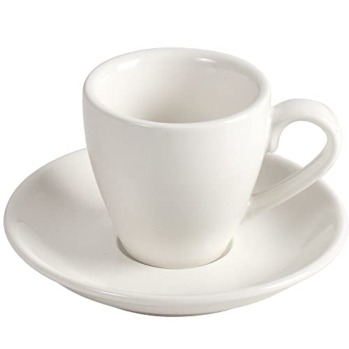 Porcelain Espresso Cup with Saucer