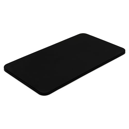 Premium Black Espresso Tamping Mat 8.75" x 3"