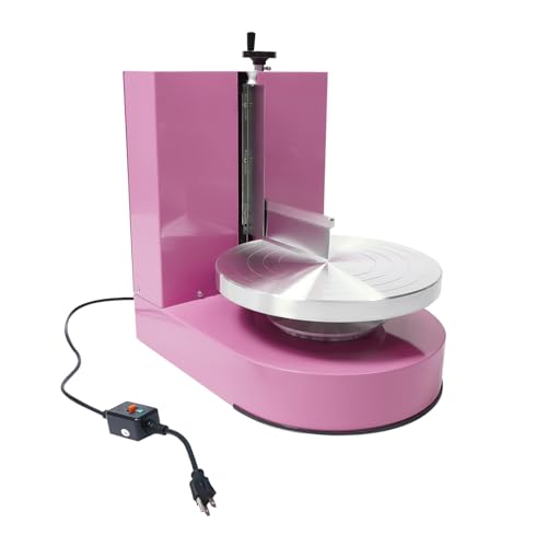Cake Decorating Coating Machine Automatic Cake Cream Spreading Coating Filling Machine Birthday Cake Cream Smoother Bread Cream Spreading Machine Suitable for 4