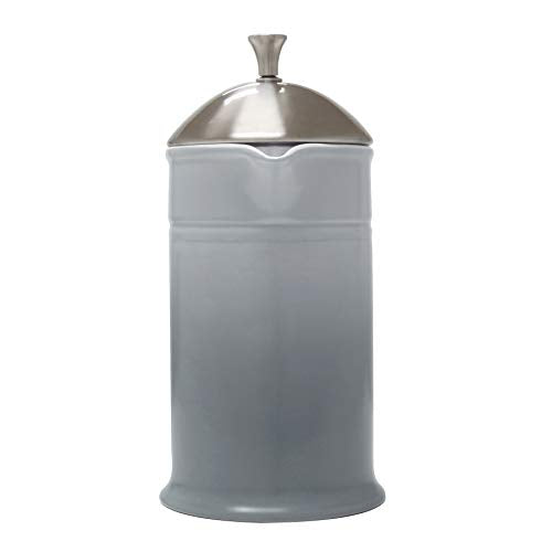 Stoneware French Press with Stainless Steel Plunger and Lid