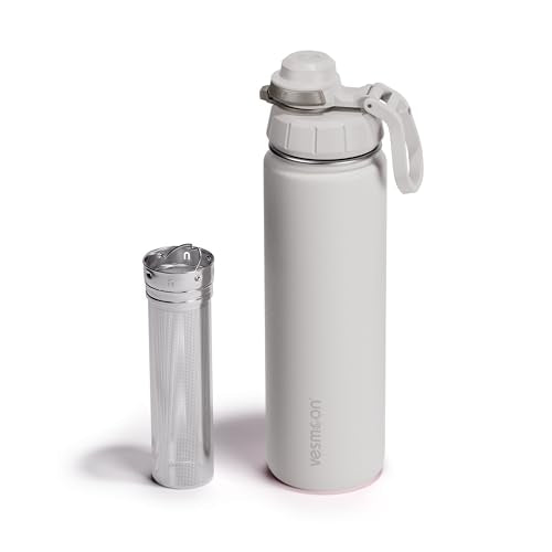 Vessence 24 Oz Stainless Steel Tea Infuser Bottle for Loose Leaf Tea