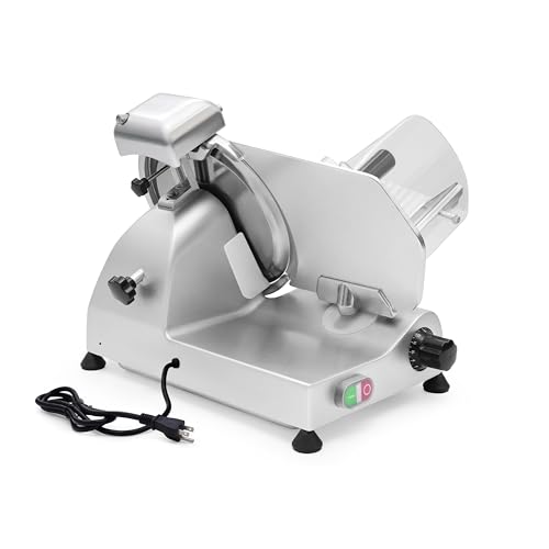 10" Electric Meat Slicer with Bread Slicing Attachment