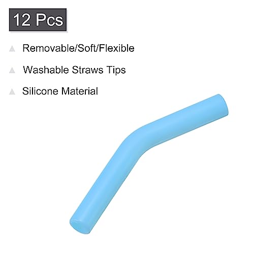 12pcs Silicone Straw Tips (12 Count)