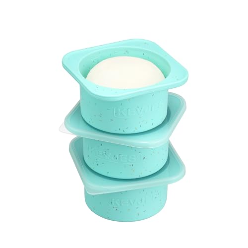 PLUS 1000ml Pizza Dough Proofing Containers for DIY family Artisan Pizza (3 Count)