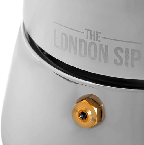 London Sip Stainless Steel Stovetop Espresso Maker Moka Pot Italian Coffee Percolator