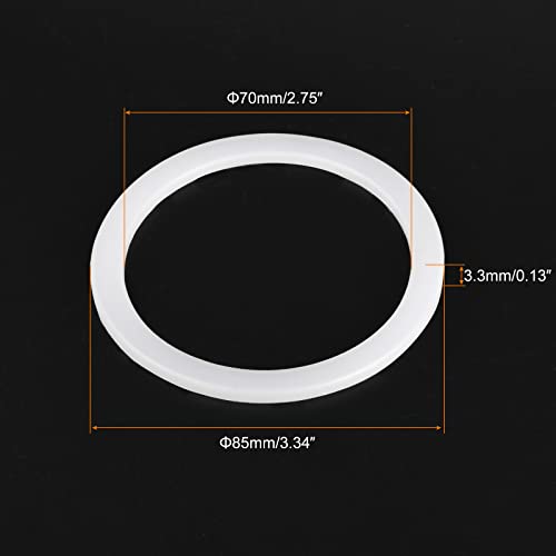 Gasket Seal Coffee Maker White Silicone Ring Replacement 70x85x3.3mm for 9