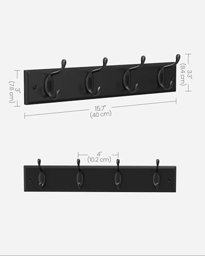 Wall Mounted Coat Rack (4 Count)