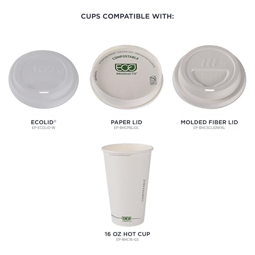 GreenStripe Disposable Paper Hot Cups (50 Count)