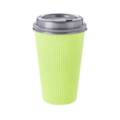 Coffee Cups 500 Pack of 16 oz Ripple Wall Insulated Coffee Cups Non (500 Count)