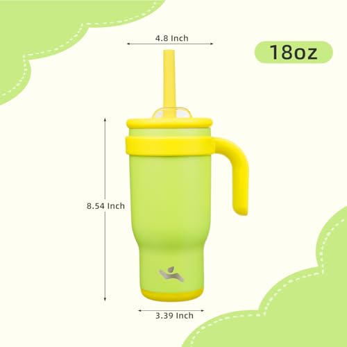 18 oz Tumbler with Handle and Straw