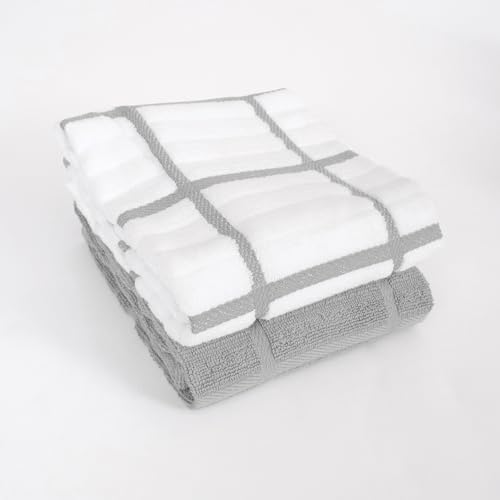 Solid & Coordinate Kitchen Towels (4 Count)