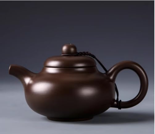 Xishi Teapot,Chinese Yixing Small Zisha Tea Pot,Handmade Pottery Mud Kungfu Zini Purple Clay Teapot,Suit Tieguanyin Puer Tea Pot Tea Table Decoration (Zini&7.9oz&235ml)
