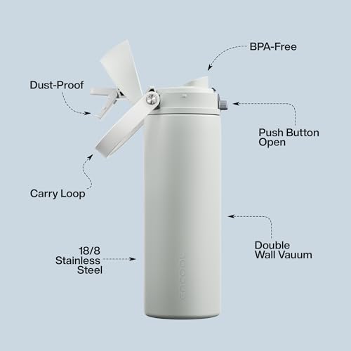 Insulated Water Bottle with Straw